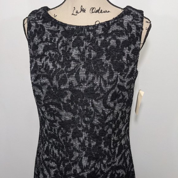 $120 New Coldwater Creek Elegant Scroll Sheath Dress 6 - Picture 2 of 11